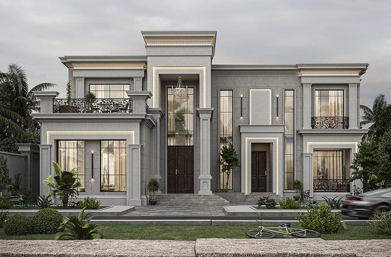 Modern bungalow design by SK Construction, Butwal